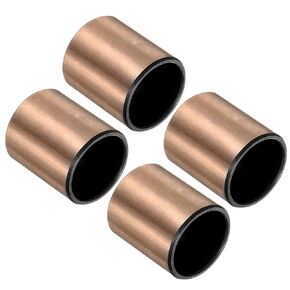 uxcell Sleeve Bearings 3/4" Bore x 7/8" OD x 1" Length Plain Bearings Wrapped Oilless Bushings for Sliding Parts of Machinery, 10pcs