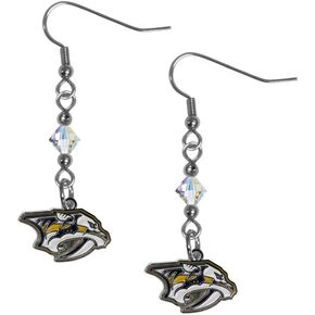 Siskiyou NHL womens Crystal Dangle Earrings