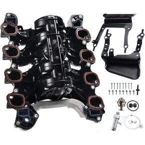 A-Premium Engine Upper Intake Manifold W/Gasket [SOHC, 8Cyl 4.6L] Compatible with Ford E-150, E-250 2007-2008, F-150 2007-2008, Lobo 2007-2008, Replace for# 019495456162