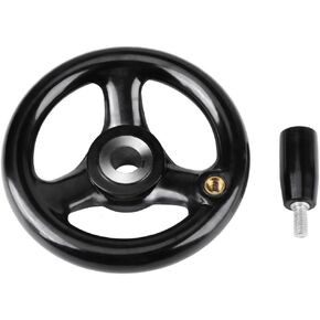 East buy 4-inch Diameter Round Handwheel Folding Disassemble Wheel Metal Hand Wheel with Plastic Handle for Lathe Milling Machine