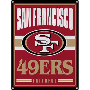 FOCO NFL Team Logo Metal Tacker Wall Sign in Kuwait