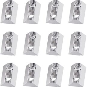 10PCS M4 Sliding T Slot Nuts, European Standard Half Round Roll in T-Nut Fastener for 2020 Series Aluminum Extrusion Profile, Carbon Steel Nickel-Plated (M4)