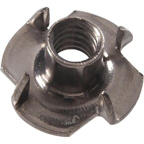 Hillman 4150 5/16-18 x 3/8 x 7/8 in. Stainless Steel Pronged Tee Nut (10-Pack)