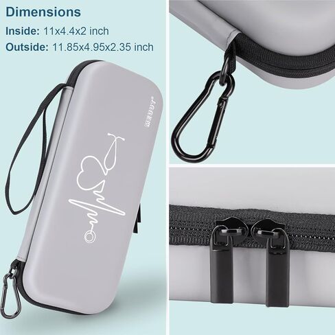 MEUUT 15 pcs Stethoscope Case Kits, Perfect Nurse Gift First Aid Kit with Stethoscope Case, Medical Scissor, Penlights with Batteries, Bandage Wraps, Badge Holders, Nurse Accessories for Nurses in Kuwait