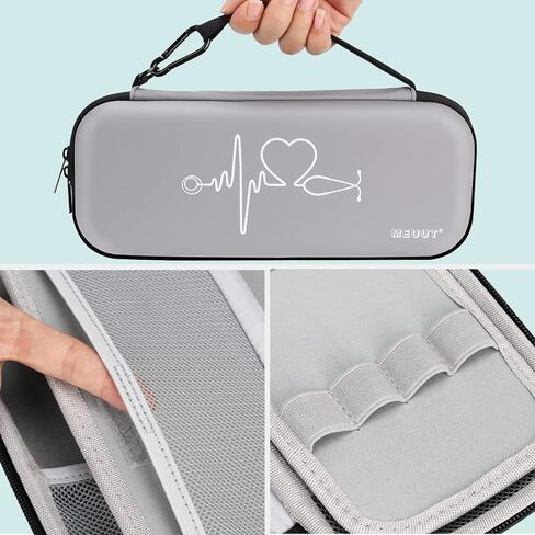 MEUUT 15 pcs Stethoscope Case Kits, Perfect Nurse Gift First Aid Kit with Stethoscope Case, Medical Scissor, Penlights with Batteries, Bandage Wraps, Badge Holders, Nurse Accessories for Nurses in Kuwait