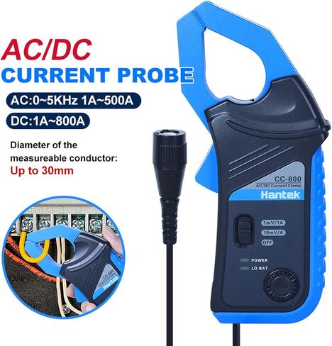 Hantek CC-800 التيار المتناوب/تيار مستمر فك التيار 5KH راسم الذبذبات المتعدد عرض النطاق الترددي 1mV/10mV/A 500A/800A مع موصل BNC in Kuwait