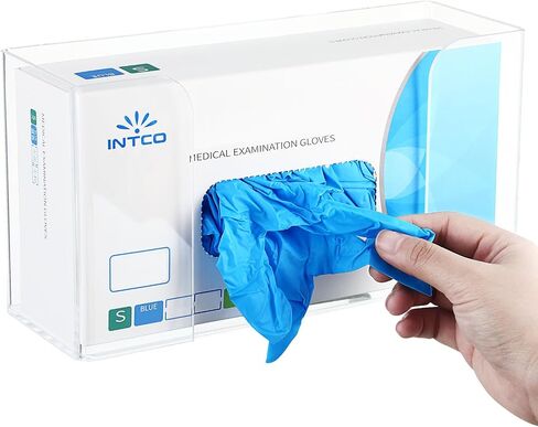 Wenqik Acrylic Glove Box Holder Dispenser Bulk Glove Holder for Wall Mount Glove Rack Wall Floating Mask Dispenser for Medical Latex Rubber Disposable Glove Boxes, 10.2 x 3.5 x 5.3'', Single (3 Pcs) in Saudi Arabia
