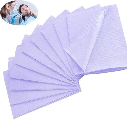 مريلة للأسنان للاستعمال مرة واحدة، YOUYA DENTAL 100 قطعة للاستعمال مرة واحدة من ورق الوشم لطبيب الأسنان مرايل للمريض من Healifty مرايل للأسنان للاستعمال مرة واحدة من الورق للاستعمال مرة واحدة معدات مختبر الأسنان منشفة ورقية للفم لعيادة طبيب الأسنان in Kuwait