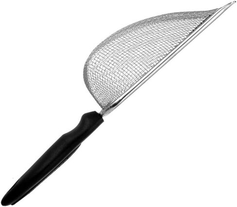 Xiaokeis 2 Packs Reptile Sand,Reptile Habitat Sifting Scoopers,Stainless Steel Fine Mesh Reptile Substrate Metal Sand Shovel Sifter Corner Scoop Shovel in Saudi Arabia