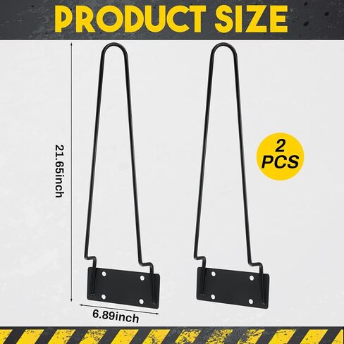 Suzile 2 Pcs Traffic Cone Holder for Truck Trailer Vertical Mount with Installation Screws and Pre Drilled Mounting Plate, Heavy Duty Metal, Corrosion Resistant, Black in Saudi Arabia