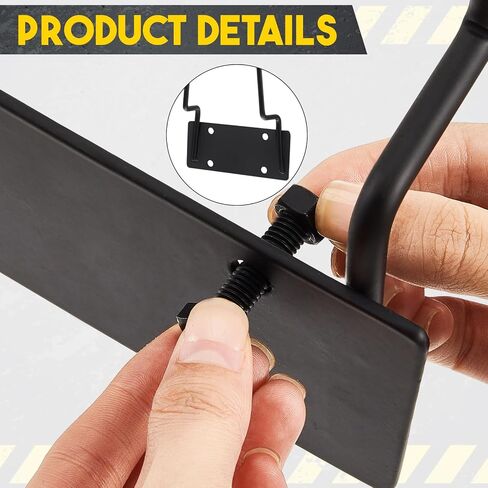Suzile 2 Pcs Traffic Cone Holder for Truck Trailer Vertical Mount with Installation Screws and Pre Drilled Mounting Plate, Heavy Duty Metal, Corrosion Resistant, Black in Saudi Arabia