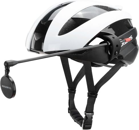 ROCKBROS 2024 Lasted Bike Helmet Mirror Bicycle Helmet Mirror, Convex Mirror HD Lens, Fit Mostly Helmet, Bike Accessories in Saudi Arabia