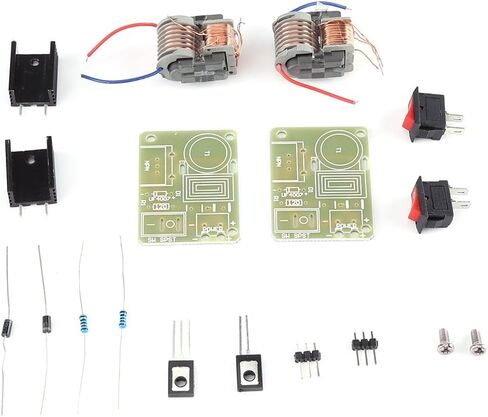 2 مجموعات 15KV مولد الجهد العالي عالية التردد محول العاكس قوس الشاعل لفائف وحدة مع لوحة دارات مطبوعة أجزاء مفككة للاستخدام DIY in Kuwait