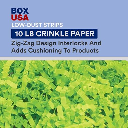 BOX USA Crinkle Paper 10 lb. White, 1-Pack | Packaging Paper for Shipping, Moving, and Storage Supplies in Saudi Arabia