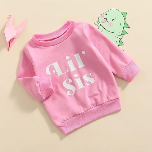 Toddler Baby Girl Boys Pullover Top Letter Babe Printed Causal Long Sleeve Sweatshirt Infant Fall Winter Clothes in Saudi Arabia
