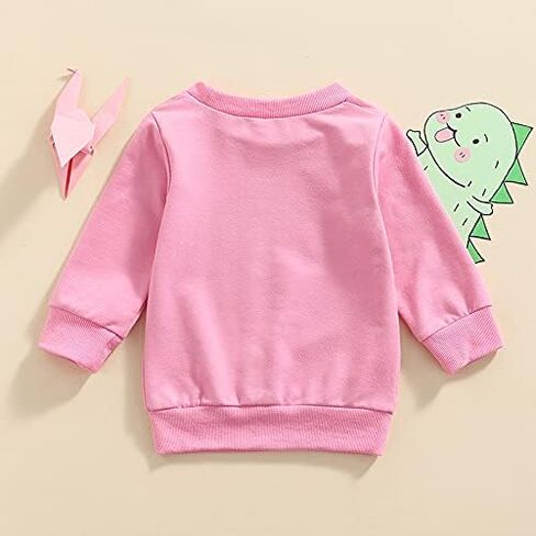 Toddler Baby Girl Boys Pullover Top Letter Babe Printed Causal Long Sleeve Sweatshirt Infant Fall Winter Clothes in Saudi Arabia