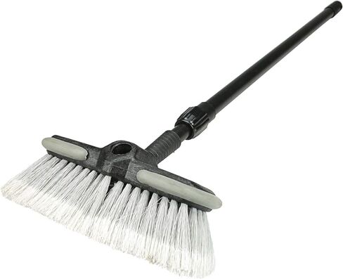 فرشاة غسيل السيارات الفاخرة من كارراند 93063، 8 بوصات مع مصد ومقبض تمديد 27-48 بوصة، أسود in Kuwait