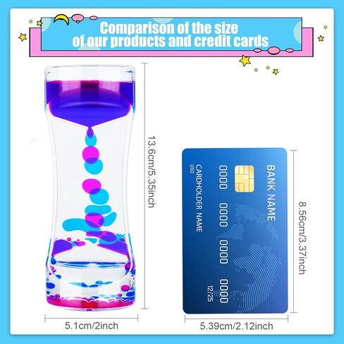 فقاعات الحركة السائلة من ZHBWOW للأطفال البالغين، ألعاب حسية، (3 عبوات) لعبة سائلة لمؤقت التململ، لعبة التوحد، لعبة مكتب الماء الزيتي، ألعاب القلق، هدية حشو تخزين عيد الميلاد in Kuwait