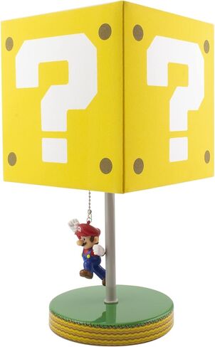 مصباح طاولة Paladone Super Mario Question Block مع سحب سلسلة ماريو - بضائع نينتندو مرخصة رسميًا، أصفر in Saudi Arabia