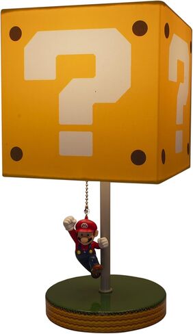 مصباح طاولة Paladone Super Mario Question Block مع سحب سلسلة ماريو - بضائع نينتندو مرخصة رسميًا، أصفر in Saudi Arabia