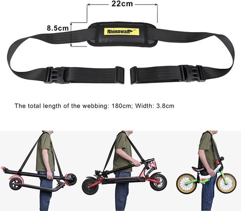 Kick Scooter Shoulder Strap Carrying Strap Suitable for Kids Bikes Electric Scooter Foldable Bicycle in Saudi Arabia