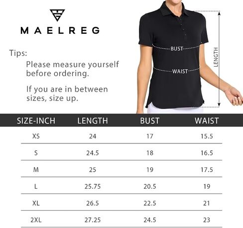 M MAELREG Womens Golf Shirt Short Sleeve 5 Buttons Quick Dry Casual Solid Moisture Wicking Tennis Polo Shirts for Women in Kuwait