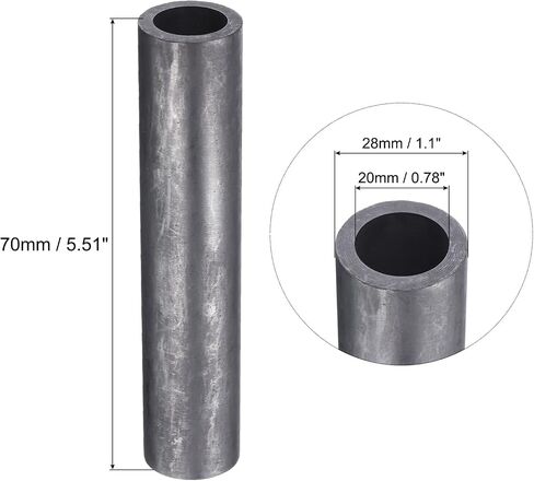 MECCANIXITY Graphite Tube Graphite Stir Rod Stick Crucible Stir Stick 2.8 Inch Length 0.2 Inch Outer Diameter for Stirring Liquid Metals,Melting,Casting 2Pcs in Saudi Arabia