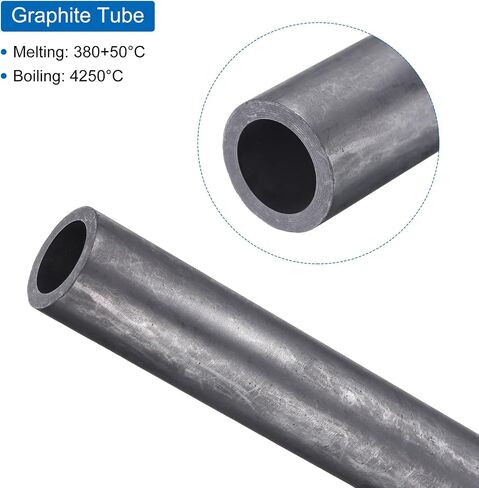 MECCANIXITY Graphite Tube Graphite Stir Rod Stick Crucible Stir Stick 2.8 Inch Length 0.2 Inch Outer Diameter for Stirring Liquid Metals,Melting,Casting 2Pcs in Saudi Arabia