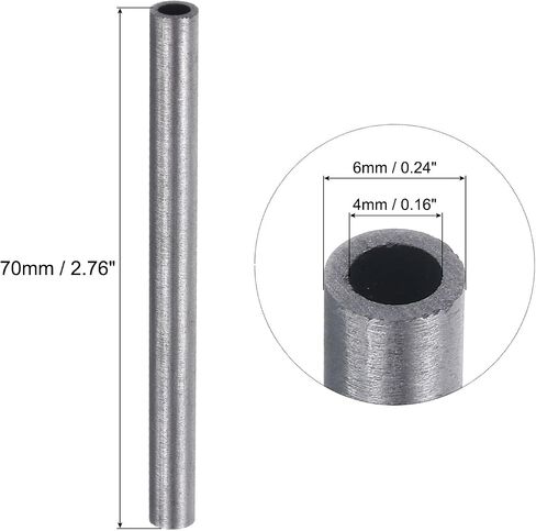 MECCANIXITY Graphite Tube Graphite Stir Rod Stick Crucible Stir Stick 2.8 Inch Length 0.2 Inch Outer Diameter for Stirring Liquid Metals,Melting,Casting 2Pcs in Saudi Arabia
