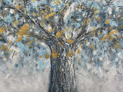 ART8YUQI Art - 30x60 inch Contemporary Abstract Art Oil Painting On Canvas Texture painting Handmade Artwork Picture Canvas Wall Art Modern Home Decor living room Ready to Hang in Kuwait