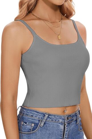 PEIQI المرأة بروتيل تانك الأعلى السباغيتي حزام المحاصيل مضلع متماسكة قمصان الصيف العصرية قمم in Kuwait