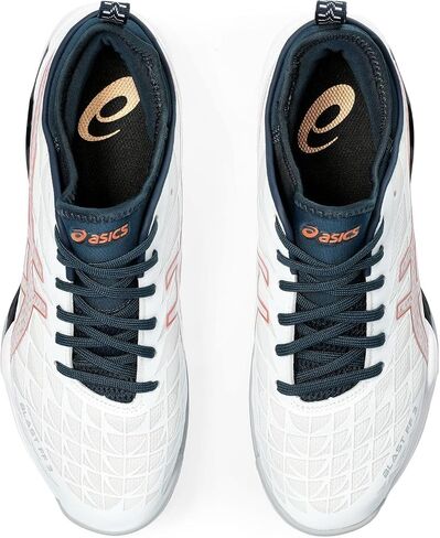 ASICS Men's Blast FlyteFoam 3 Handball Shoe, 9, White/Pure Bronze in Saudi Arabia