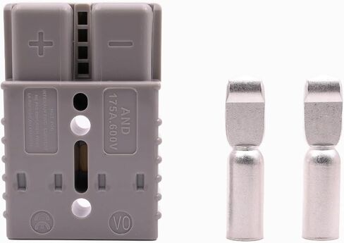 2Sets Battery Quick Connector Kit, 175 Amp 1/0AWG 2-4AWG Power Connectors Jumper Cable Plug Battery Quick Connect for Forklift Trailer Electrical Devices in Saudi Arabia