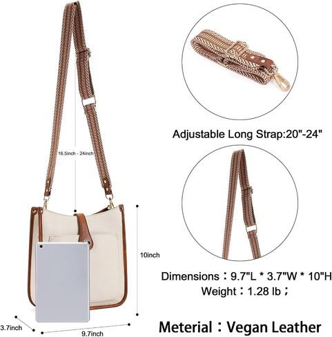 CLUCI Crossbody Bags For Women Trendy Vegan Leather Purses For Women Shoulder Bag with Two Strap in Saudi Arabia
