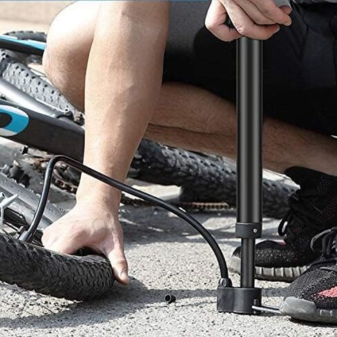 Oumers High Presure Bike Pump, Portable 120 PSI Aluminum Alloy Bicycle Floor Air Pump Suitable Presta and Shrader Valve in Saudi Arabia