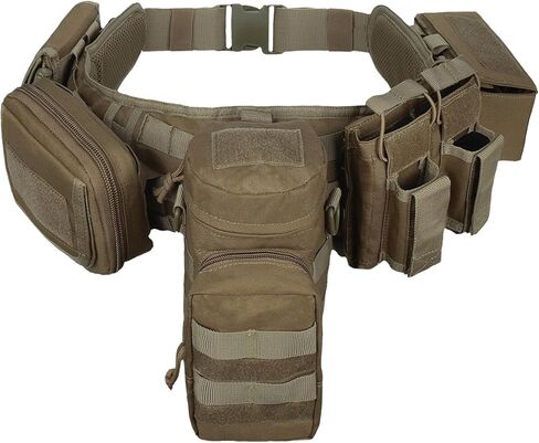 BOMTURN حزام المعركة التكتيكي العسكري رخوة الحرب واجب حزام إنفاذ القانون لجيش الشرطة 7 في 1 مجموعة in Kuwait