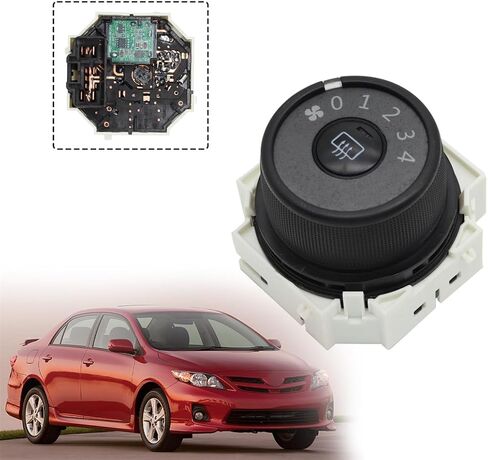 Nakkaa A/C مفتاح التحكم في مروحة النفخ Assy 55902-12100 55902-02030 متوافق مع Corolla CE LE S XLE XRS L 2009 2010 2011 2012 2013 متوافق مع Matrix S XRS XR 2009-2010 in Saudi Arabia
