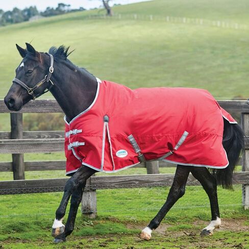 WeatherBeeta ComFiTec Classic Standard Neck Lite Horse بطانية، أحمر/فضي/كحلي، 75 بوصة in Kuwait