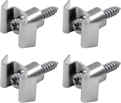 Hordion 4 Sets Guitar String Trees String Retainer, Silver Guitar String Guide with Screws for Fender Strat Tele Guitar Bass Parts Replacement in Saudi Arabia