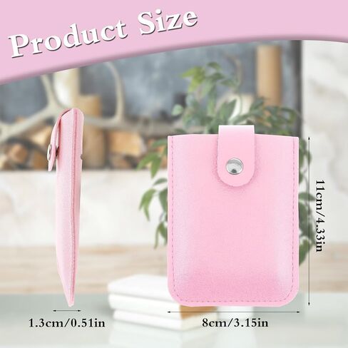 Mabor 5Pcs Leather Credit Card Organizer Pull out Card Organizer for Women Men Snap Closure Leather Organizer Pouch Business Card Holder Waterproof Card Cases for Insurance Credit Card in Saudi Arabia