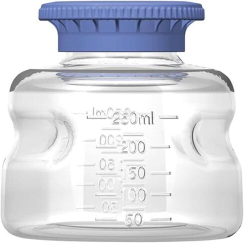 Autofil Polycarbonate Non-Sterile Disposable Media Bottle with Polypropylene Cap, 250ml Volume (Pack of 24) in Saudi Arabia