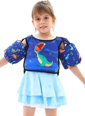 HYRIXDIRECT Swim Vest for Children, Kids Swim Jacket Toddler Floaties Swimming Aid for 2-6 Years Old Boys and Girls for Kids 30-66lbs… in Saudi Arabia