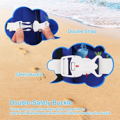 HYRIXDIRECT Swim Vest for Children, Kids Swim Jacket Toddler Floaties Swimming Aid for 2-6 Years Old Boys and Girls for Kids 30-66lbs… in Saudi Arabia