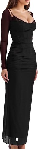 Women Sexy Backless Satin Maxi Long Sleeve Dresses Floral Print Dresses Slim Fit Elegant Long Dresses Night Party Outfits in Saudi Arabia