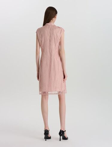 GOELIA Lace Pink Mini Dress Cheongsam Dress Chinese Qipao Dress for Women in Saudi Arabia