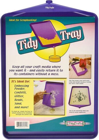 صينية تايدي كرافتس - كبيرة 25.4 سم × 35.56 سم × 875 رائعة للبريق والخرز ومسحوق النقش in Kuwait