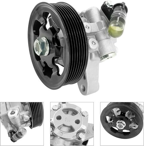 PratRaken Power Steering Pump with Pulley Fits for Honda Accord 2006-2007 2.4L, CR-V 2005-2011, Element 2006-2011, for Acura RSX 2002-2006, TSX 2006-2008, Replace 21-5419 56110-PNB-A03 in Kuwait