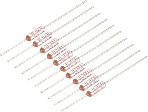 uxcell 250V 10A 113 Celsius Circuit Cut-off Temperature Thermal Fuse 10 Pcs in Saudi Arabia