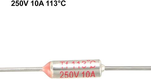 uxcell 250V 10A 113 Celsius Circuit Cut-off Temperature Thermal Fuse 10 Pcs in Saudi Arabia