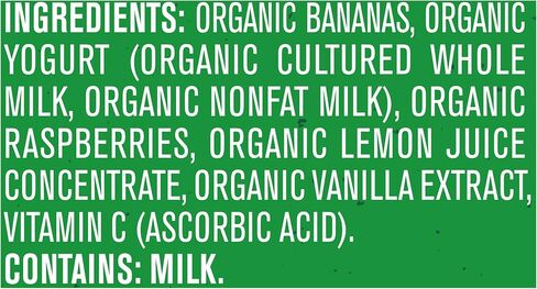 Gerber Purees Organic Banana Raspberry Yogurt Vanilla Toddler Baby Food Pouches, 3.5 oz in Saudi Arabia